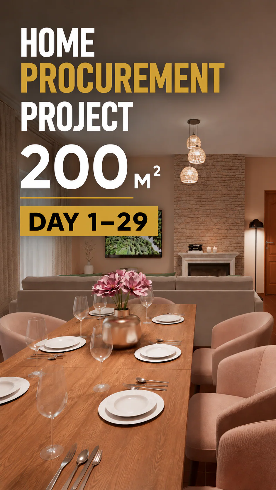 Days 1–29 of home furnishing in Leiria