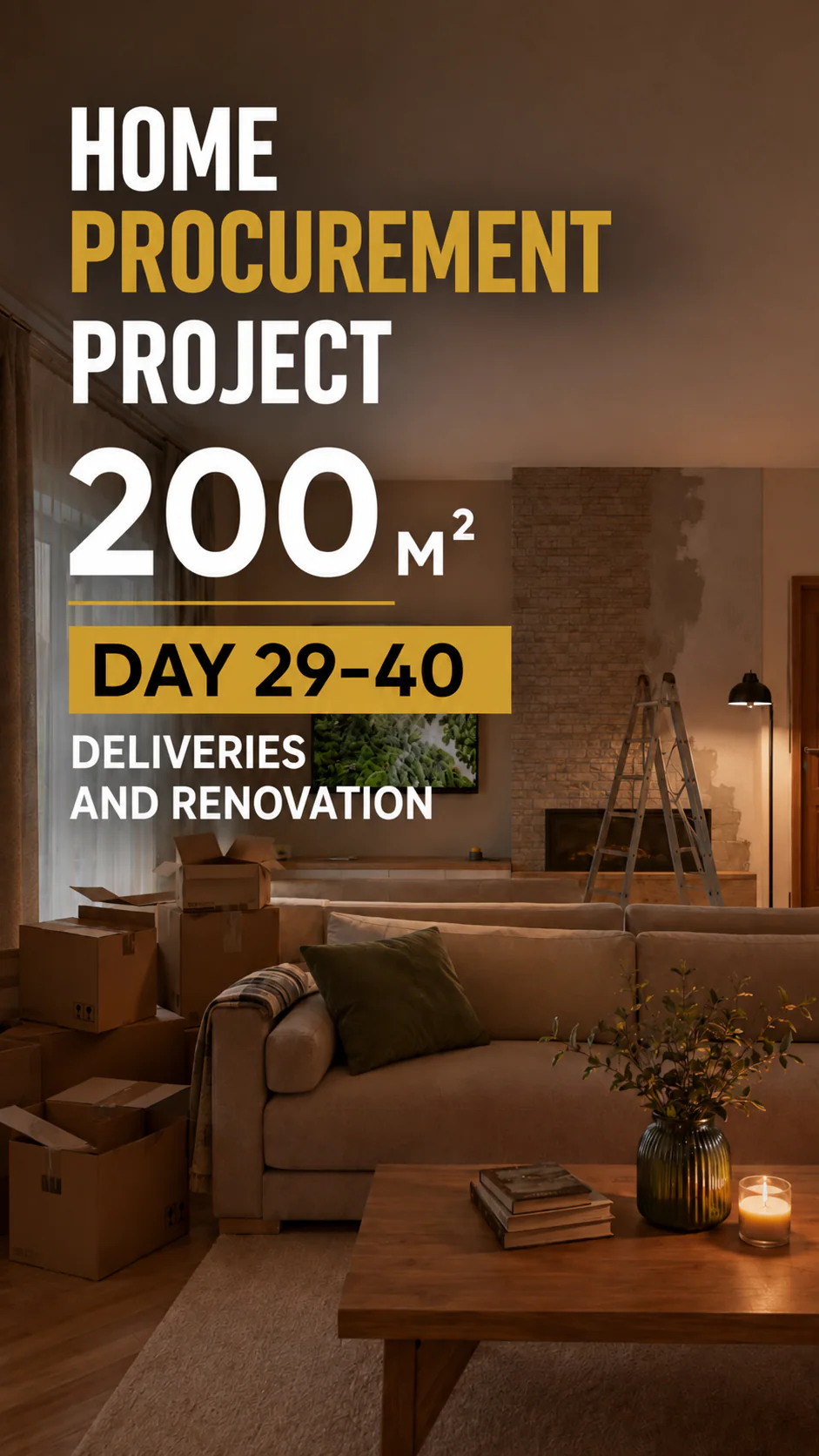 Days 29–40 of home furnishing in Leiria